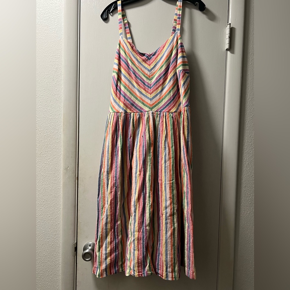 Lane Bryant Midi Rainbow dress